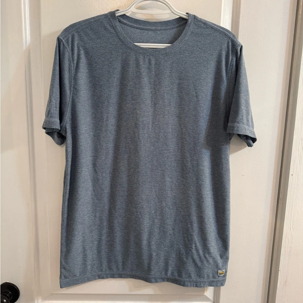 Vuori Strato Tech Tee Short Sleeve Blue Grey Heather Medium